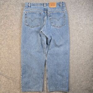 VTG Levis 555 Jeans Mens 38x30 (Fits 36x27) Relaxed Fit Straight Leg Made In USA